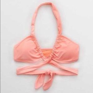 NWT Aerie Ruched Triangle Bikini Top and Bottom